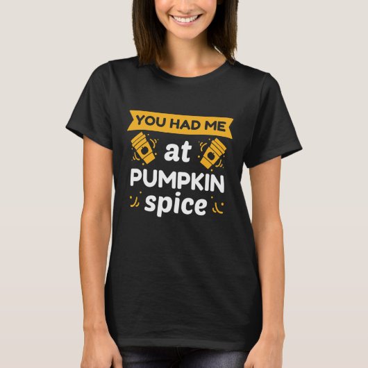 かぼちゃの香辛料を食べたね Tシャツ (正面)