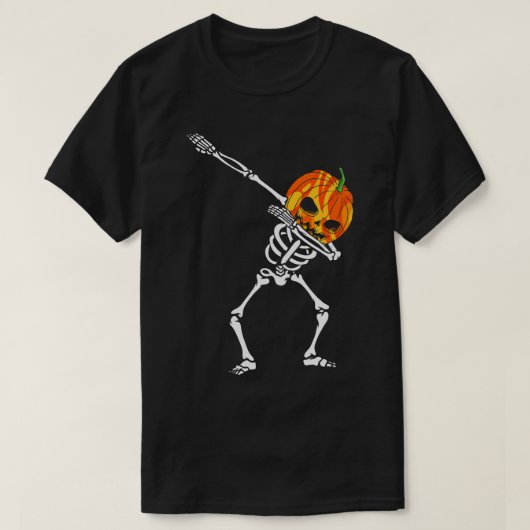 かぼちゃの骨格をダビング Tシャツ (デザイン正面)