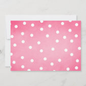 かぼちゃの1歳の誕生日招待状 秋 落ち葉 ピンク 招待状 (裏面)