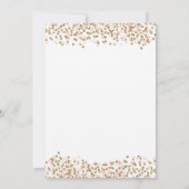 かぼちゃの1歳誕生日招待状 ピンクとゴールド 招待状 (裏面)