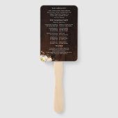 かぼちゃひまわり秋の結婚式式プログラム ハンドファン (裏面)