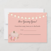 かぼちゃをエレガント推理するゲーム赤ちゃんシャワーゲーム 招待状 (正面)