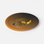 かぼちゃをトリックまたは処理する ペーパープレート (アングル)