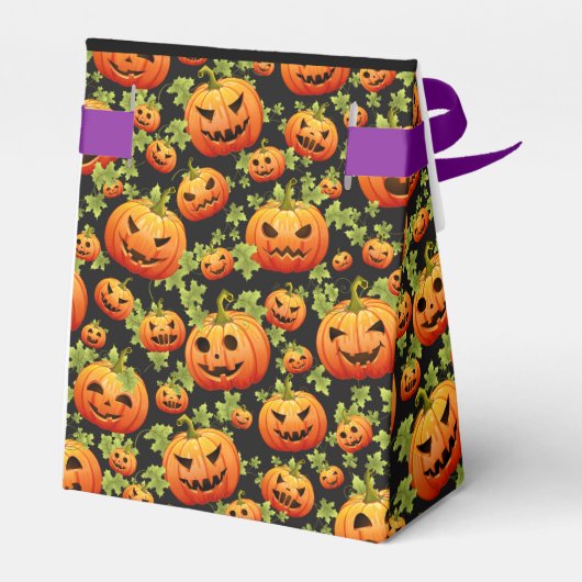 かぼちゃをトリックまたは治療する フェイバーボックス (裏面サイド)