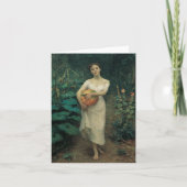 かぼちゃを抱えた少女 カード (正面)