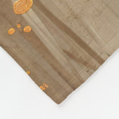 かぼちゃを抱えている魔女 フリースブランケット (角)