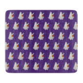 かぼちゃキャンディバケットによるトリックまたは処理幽霊 カッティングボード (正面)