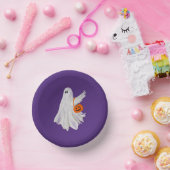 かぼちゃキャンディバケットによるトリックまたは処理幽霊 ペーパーボウル (パーティー)