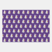 かぼちゃキャンディバケットによるトリックまたは処理幽霊 ラッピングペーパーシート (正面)