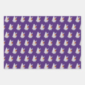 かぼちゃキャンディバケットによるトリックまたは処理幽霊 ラッピングペーパーシート (正面)