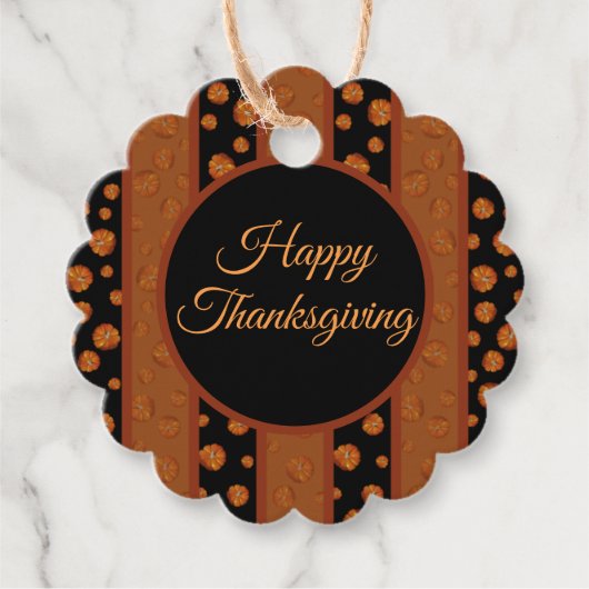 かぼちゃギフト/メッセージカード フェイバータグ (正面)