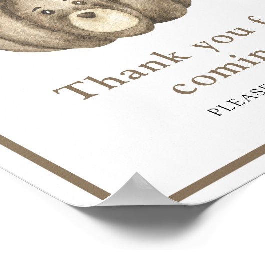 かぼちゃクマさん来ありがとう ポスター (角)