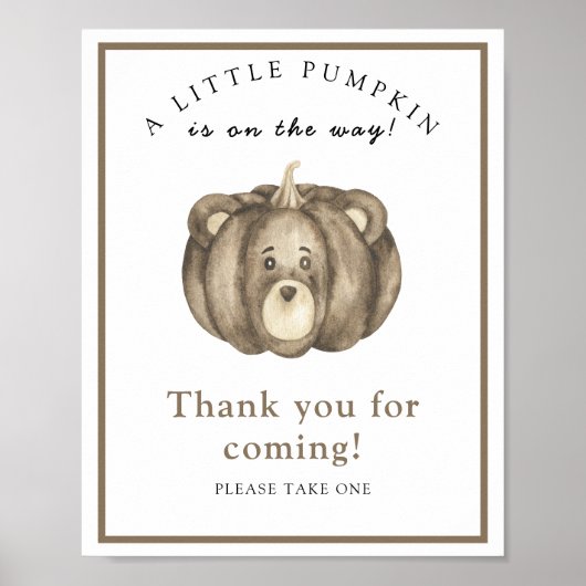 かぼちゃクマさん来ありがとう ポスター (正面)