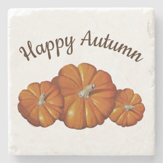 かぼちゃコースター ストーンコースター (正面)