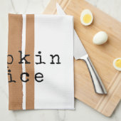 かぼちゃスパイス秋ティータオル キッチンタオル (四つ折り)