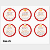 かぼちゃスパイス自家製体バターまたはジェリーラベル ラウンドシール (シート)