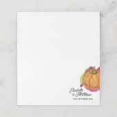 かぼちゃテーブル座席表又はエスコートカード プレイスカード (外部開封)