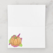 かぼちゃテーブル座席表又はエスコートカード プレイスカード (内部開封)