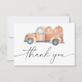 かぼちゃトラックサンキューカード サンキューカード (正面)