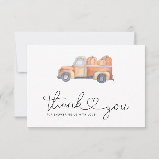 かぼちゃトラックサンキューカード サンキューカード (正面)