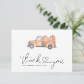 かぼちゃトラックサンキューカード サンキューカード (スタンド正面)