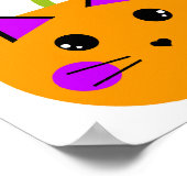 かぼちゃハロウィーン猫ごちそうさま ポスター (角)