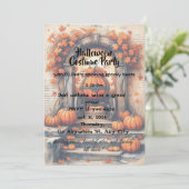 かぼちゃハローウィンパーティ招待状 招待状 (スタンド正面)