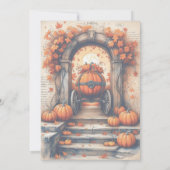 かぼちゃハローウィンパーティ招待状 招待状 (裏面)