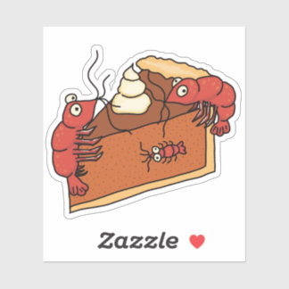 かぼちゃパイ感謝祭エビのステッカー シール