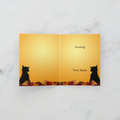 かぼちゃパッチキャッツありがとう サンキューカード (内部)