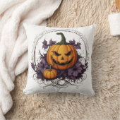 かぼちゃパッチ心地よい:フェスティバルハロウィーンクッション» クッション (ブランケット)