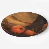 かぼちゃパッチ ペーパープレート (アングル)