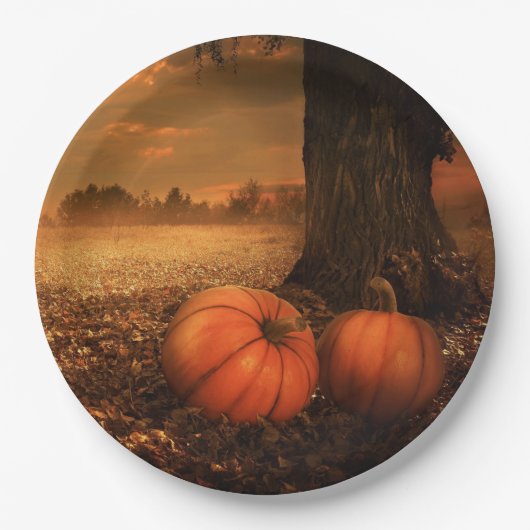 かぼちゃパッチ ペーパープレート (正面)