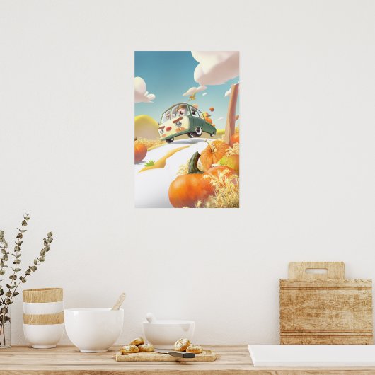 かぼちゃパッチ ポスター (キッチン)