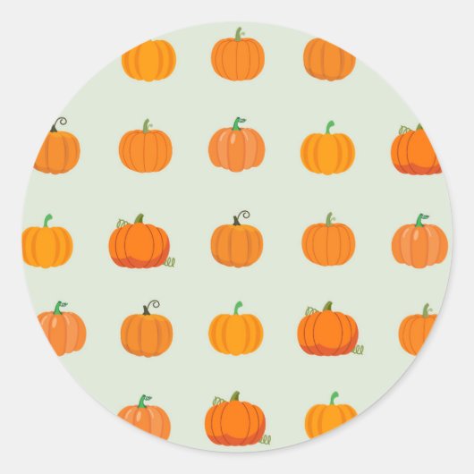 かぼちゃパッチ ラウンドシール (正面)