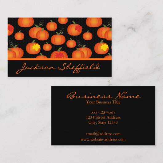 かぼちゃパッチ 名刺 (正面/裏面)