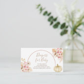 かぼちゃパンパベビー振りおむつベビー エンクロージャーカード (スタンド正面)