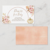 かぼちゃパンパベビー振りおむつベビー エンクロージャーカード (正面/裏面)