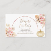 かぼちゃパンパベビー振りおむつベビー エンクロージャーカード (正面)