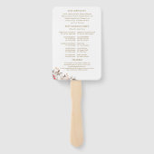 かぼちゃフローラ秋の結婚式式プログラム ハンドファン (裏面)