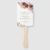 かぼちゃフローラ秋の結婚式式プログラム ハンドファン (正面)