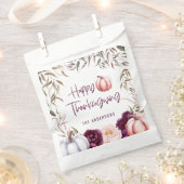 かぼちゃフローラ秋感謝祭パーティー フェイバーバッグ (クリップ留めされた状態)