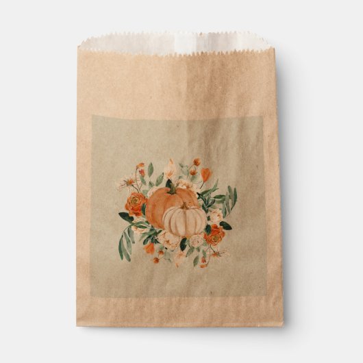 かぼちゃフローラ紅葉ブルー フェイバーバッグ (正面)