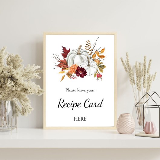 かぼちゃブライダルシャワーレシピ依頼ポスター ポスター