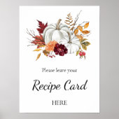 かぼちゃブライダルシャワーレシピ依頼ポスター ポスター (正面)