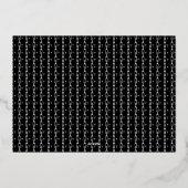 「かぼちゃプロール」ハロウィーンタイポグラフィ 箔招待状 (裏面)