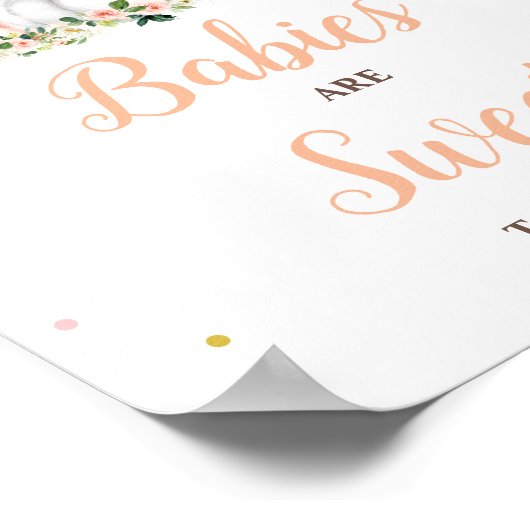 かぼちゃベビーは甘いお召し上がりください ポスター (角)