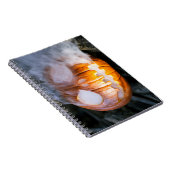 かぼちゃランタン ハロウィンのかぼちゃの頭が燃えている ノートブック (右側)