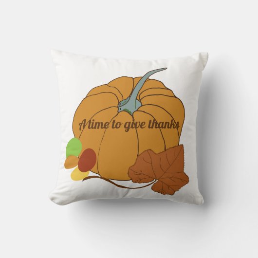 かぼちゃ与えにの時間 クッション (正面)