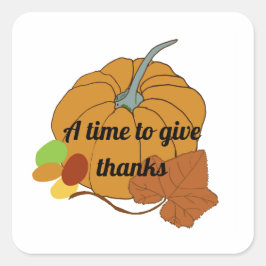 かぼちゃ与えにの時間 スクエアシール